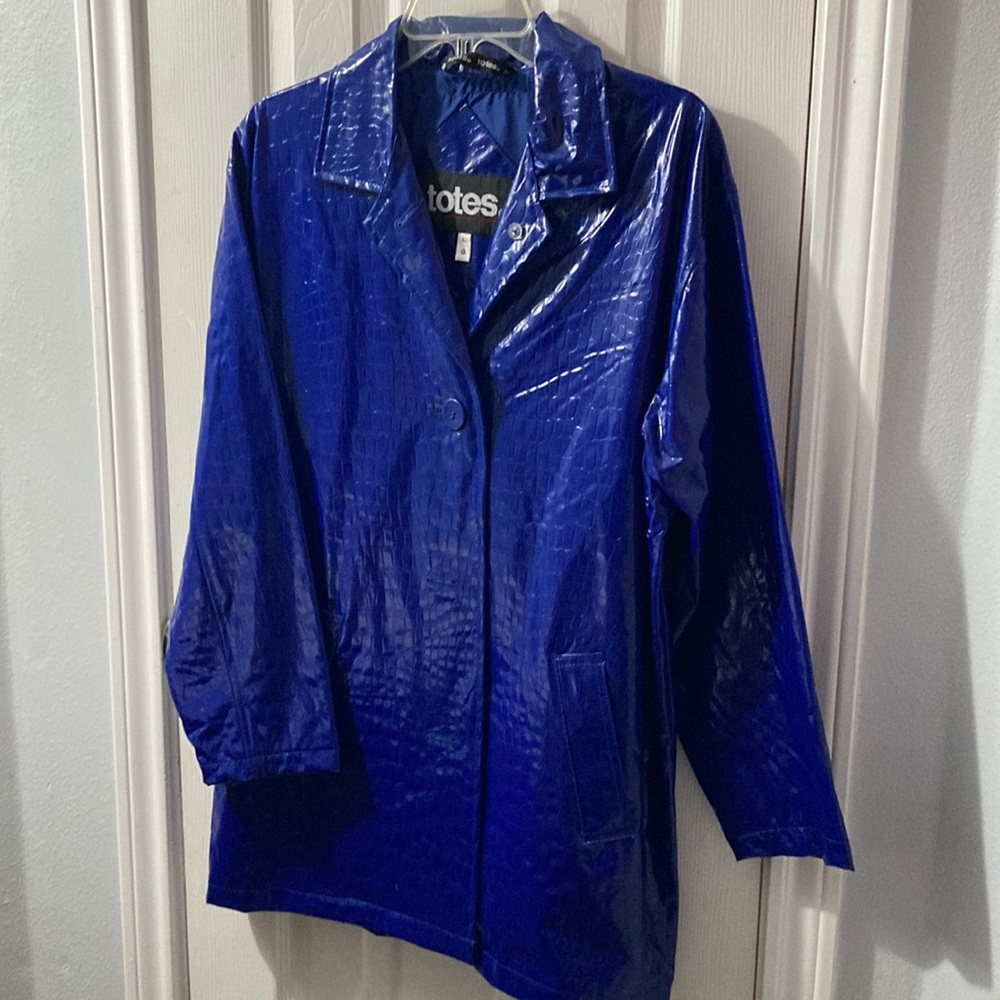 Vintage Totes Electric Blue Trench Rain Coat